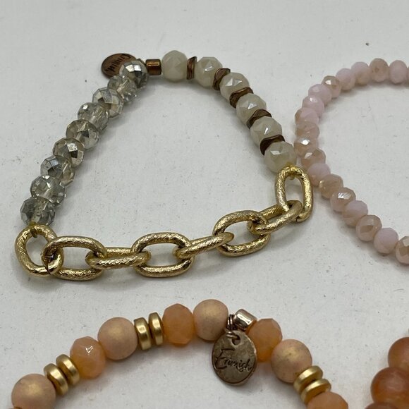 Erimish Beaded Stretch Bracelets Set of Four Multicolor OS One Size - Picture 5 of 5